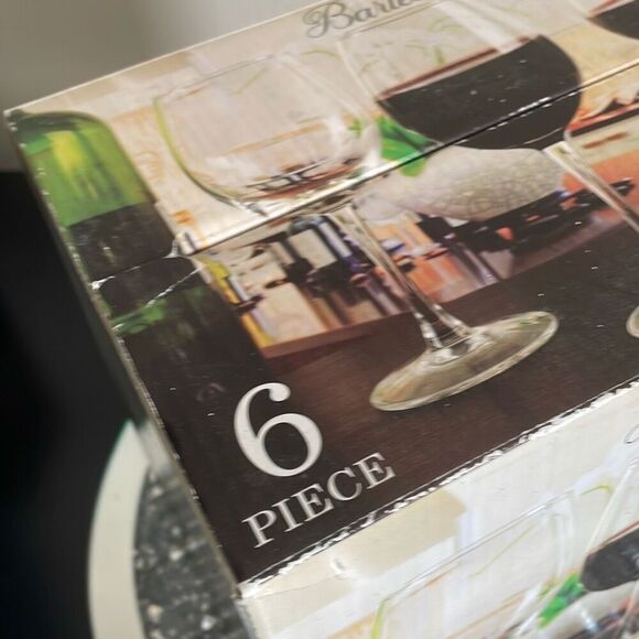 Barletta circleware wine glass cups 6 piece set 15.75 oz glasses new in box - Picture 5 of 7